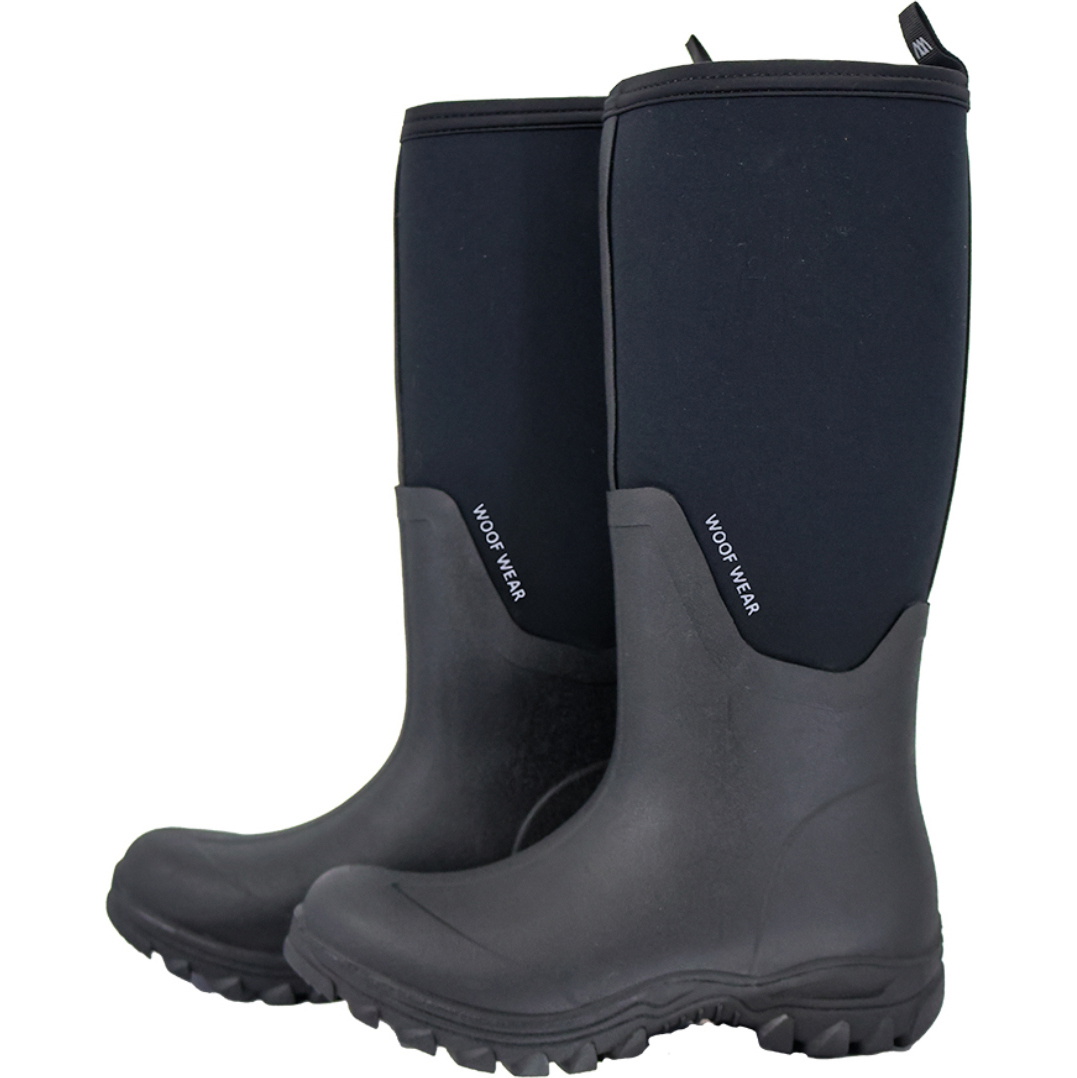 2025 Woof Wear Long Work Boot WF0040-BKBK - Black
